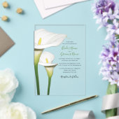Cartes d'invitation de mariage aux élégants lys ca (Insitu (Mariage))