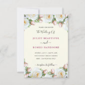 Cartes d'invitation de mariage avec code QR Exempl (Devant)