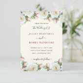 Cartes d'invitation de mariage avec code QR Exempl (Debout devant)