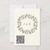 Cartes d'invitation de mariage avec code QR Exempl (Dos)