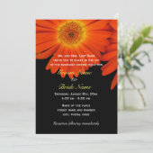 Cartes d'invitation de mariage avec fleurs de marg (Debout devant)