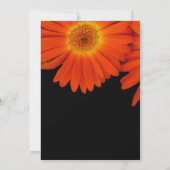 Cartes d'invitation de mariage avec fleurs de marg (Dos)
