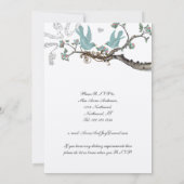 Cartes d'invitation de mariage bleu œuf de Robin v (Dos)