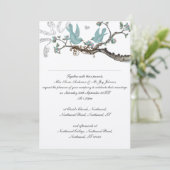 Cartes d'invitation de mariage bleu œuf de Robin v (Debout devant)