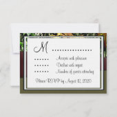 Cartes d'invitation de mariage camouflage de chass (Dos)