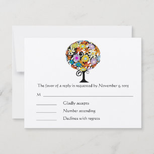 Cartes d'invitation de mariage Cercle d'amour de l