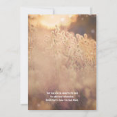 Cartes d'invitation de mariage champêtre au milieu (Dos)