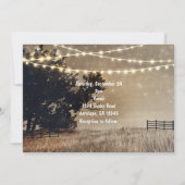 Cartes d'invitation de mariage champêtre avec cham (Dos)