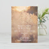 Cartes d'invitation de mariage champêtre rustique  (Debout devant)