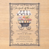 Cartes d'invitation de mariage chic aux fleurs (Recto)