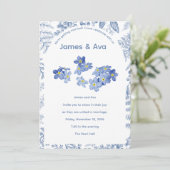 Cartes d'invitation de mariage classiques (Debout devant)