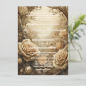 Cartes d'invitation de mariage classiques pour par (Debout devant)