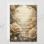 Cartes d'invitation de mariage classiques pour par (Devant)