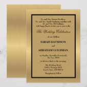 Cartes d'invitation de mariage classiques pour par (Devant / Derrière)
