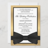 Cartes d'invitation de mariage classiques pour par (Devant)