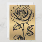 Cartes d'invitation de mariage classiques pour par (Dos)