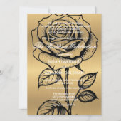 Cartes d'invitation de mariage classiques pour par (Devant)
