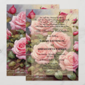 Cartes d'invitation de mariage classiques pour par (Devant / Derrière)