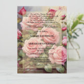 Cartes d'invitation de mariage classiques pour par (Debout devant)