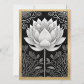 Cartes d'invitation de mariage classiques pour par (Dos)
