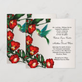 Cartes d'invitation de mariage Colibri (Devant / Derrière)