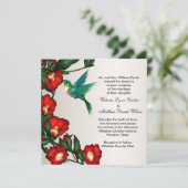 Cartes d'invitation de mariage Colibri (Debout devant)