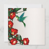 Cartes d'invitation de mariage Colibri (Dos)