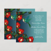 Cartes d'invitation de mariage Colibri (Devant / Derrière)
