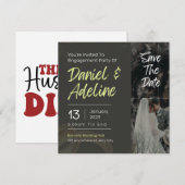 Cartes d'invitation de mariage, dates à retenir (Devant / Derrière)