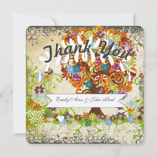 Cartes d'invitation de mariage de la branche latér (Devant)