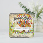 Cartes d'invitation de mariage de la branche latér (Debout devant)