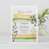 Cartes d'invitation de mariage de luxe 💍 – Modern (Debout devant)