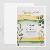 Cartes d'invitation de mariage de luxe 💍 – Modern (Devant / Derrière)
