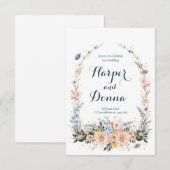 Cartes d'invitation de mariage de printemps, Invit (Devant / Derrière)