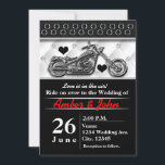 Cartes d'invitation de mariage d'événement de moto<br><div class="desc">Cartes d'invitation de mariage d'événement de moto de motard. Personnalisez l'avant et l'arrière pour n'importe quel événement.</div>