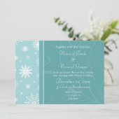Cartes d'invitation de mariage d'hiver (Debout devant)