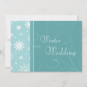 Cartes d'invitation de mariage d'hiver (Dos)