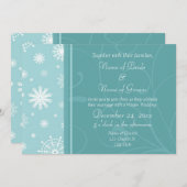 Cartes d'invitation de mariage d'hiver (Devant / Derrière)
