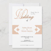 Cartes d'invitation de mariage Diamant Design (Devant)