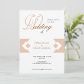 Cartes d'invitation de mariage Diamant Design (Debout devant)