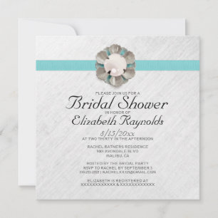Cartes d'invitation de mariage Elegant Pearl