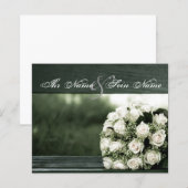 Cartes d'invitation de mariage élégantes (Devant / Derrière)