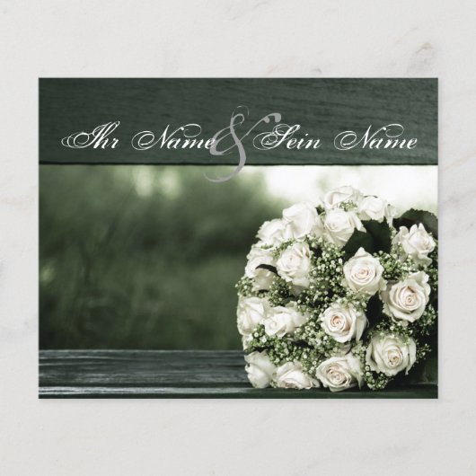 Cartes d'invitation de mariage élégantes (Devant)