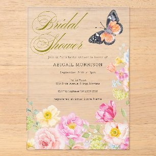 Cartes d'invitation de mariage élégantes à motif f