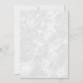 Cartes d'invitation de mariage élégantes avec fleu (Dos)