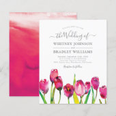 Cartes d'invitation de mariage élégantes et économ (Devant / Derrière)