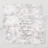 Cartes d'invitation de mariage élégantes et glamou (Devant / Derrière)