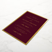 Cartes d'invitation de mariage en feuille d'or de (Rotation)