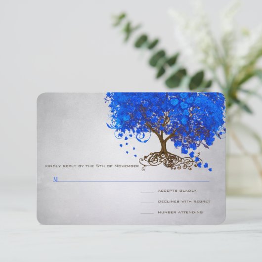 Cartes d'invitation de mariage en forme d'arbre au (Debout devant)