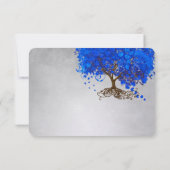 Cartes d'invitation de mariage en forme d'arbre au (Dos)